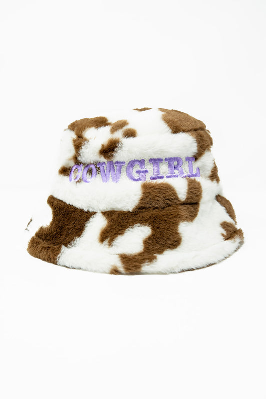 Cowgirl Bucket Hat - BR&W - Lavender Letters